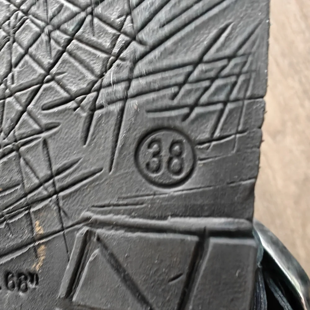 A.S. 98 Tavon Sandals - Black Leather Slide Sandals with Buckle Straps - Picture 6 of 6